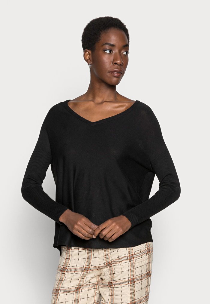 Pulls Anna Field RELAXED V NECK Noir Femme | NSA-2185908